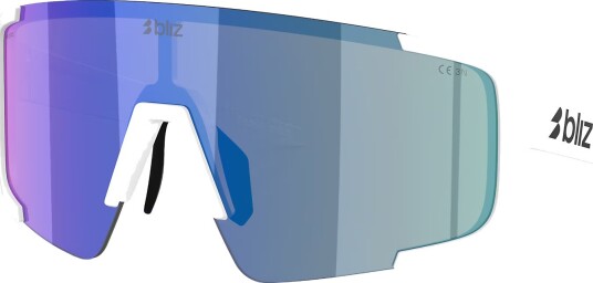 Bliz Solbriller P003 Matte Hvit/Smoke W Blå Multi 32