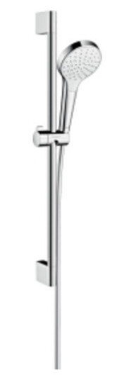 Hansgrohe Croma Select S Dusjsett 65 cm, EcoSmart, 1jet, Hvit/Krom