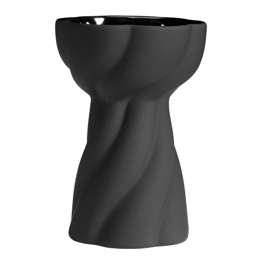 Cooee   Twist Bulb vase 12 cm svart