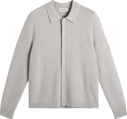 J.Lindeberg Willem Knitted Cardigan Light Grey Melange