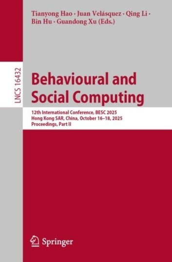 Behavioural and Social Computing Behavioural and Social Computing