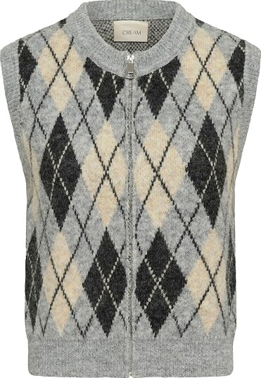 Cream   Vest CRMirea Knit Vest   Grå