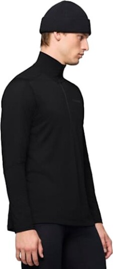 Norrøna falketind equaliserUll Zip Neck Herre Caviar Black L