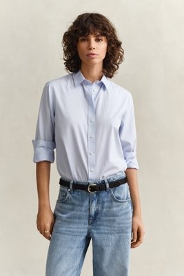 Poplinskjorte i regular fit LIGHT BLUE 46