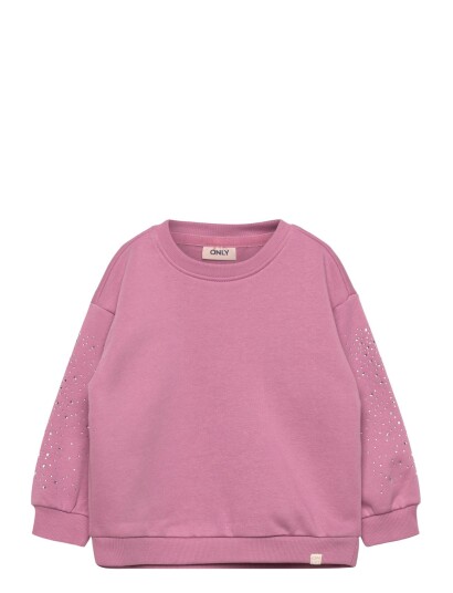 Kids Only Kmgzenna Life L/S Loose Stone Bru Swt Pink 92 Kids Only Kmgzenna Life L/S Loose Stone Bru Swt Pink 92