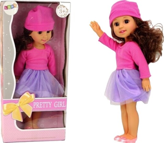 Leantoys Dukke Til Barn Jente Brunt Hår