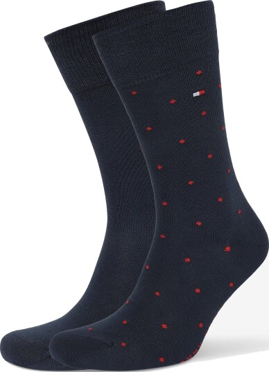 Tommy Hilfiger Th Men Sock 2P Dot NAVY 39 42