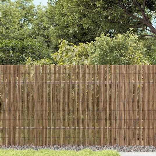 vidaXL Hagegjerde 600x80 cm siv