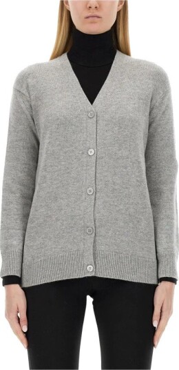 Max Mara Dame Strikkevarer Grå L, Max Mara Dame Strikkevarer Grå L,