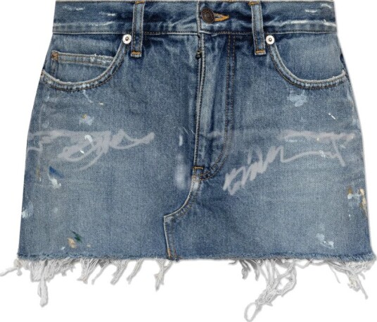 Balenciaga Dame Shorts Blå W27,