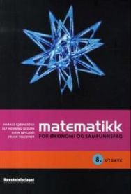 Matematikk for økonomi og samfunnsfag, Pent brukt bok uten markeringer