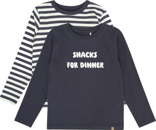Minymo T Shirt Ls 2 Pack PARISIAN NIGHT 140