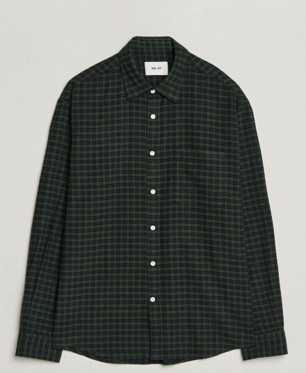 NN07 Deon Flannel Shirt Eden Check