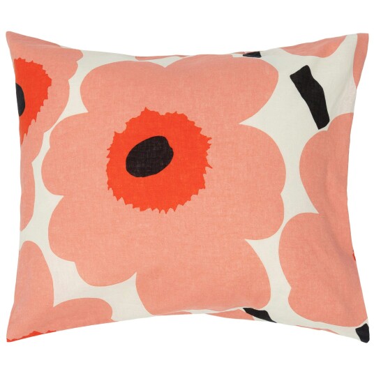 Unikko Putevar 60x63 cm Korallfarget / Charcoal / Orange Red
