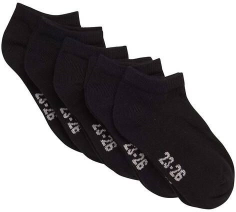MinyMo 5 pack ankelsokker til barn Black