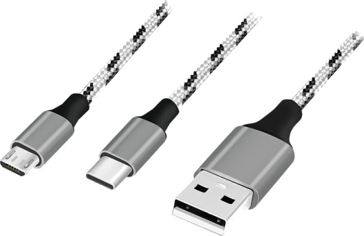 Logilink Cu0202 1,2 M Usb A Usb C/Micro-Usb A Usb 2.0 0,48 Gbit/S Grå