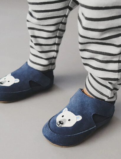 Wheat Pixi Indoor Shoe - Navy - 22