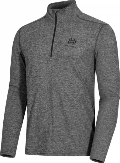 Hellner Nunis Halfzip Ls Tee Men Grå L Man Hellner Nunis Halfzip Ls Tee Men Grå L Man