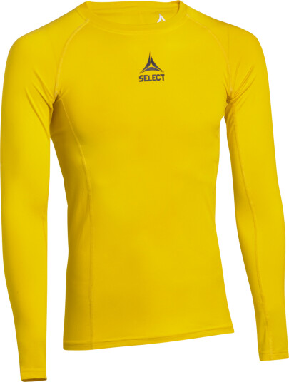 Select Shirts L/S Baselayer, treningstrøye junior, senior XXL Yellow