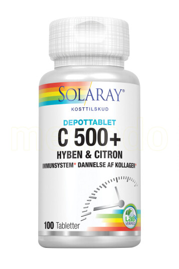 Solaray C-vitamin C500+ 100 Tabletter Solaray C-vitamin C500+ 100 Tabletter