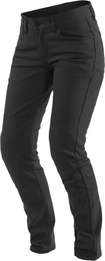 Dainese Classic Slim Ladies Motorsykkel tekstil bukser 29 Svart
