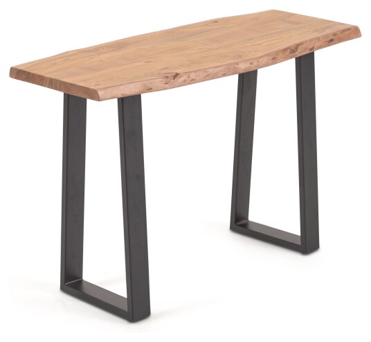 Kave Home Alaia Konsolbord, Massiv acacie/Sort Metallstell Unoliving