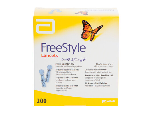 Freestyle Lansetter 28G, 200 stk. Freestyle Lansetter 28G, 200 stk.