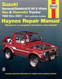 Suzuki Samurai (86-95), Sidekick (89-98), X-90 (96-98) & Vitara (99-01), Geo Tracker (86-97) & Chevr Av Haynes Publishing