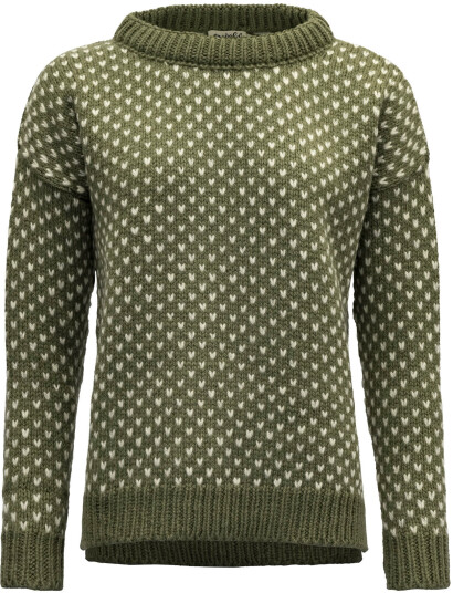 Devold Nordsjø Women Split Seam Sweater Olive L Devold Nordsjø Women Split Seam Sweater Olive L