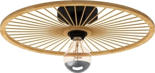Eglo Leominster Tak  Og Vegglampe I Naturfarget Bambus