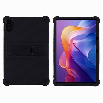 Xiaomi Redmi Pad 2 Silikonetui med kickstand   Svart