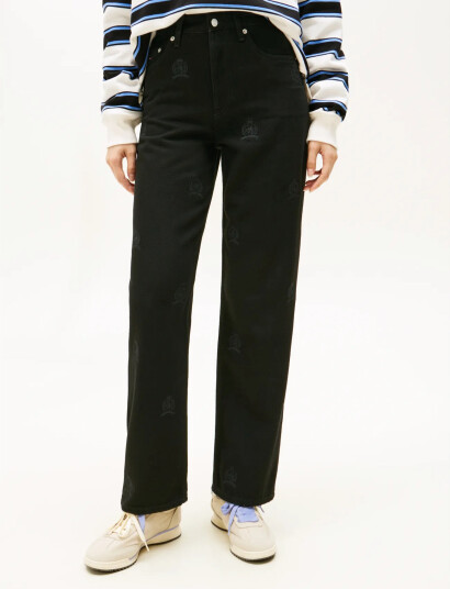 Tommy Jeans Layla Hr Slim Str Cr Ei6085 - Black - 27 x 34