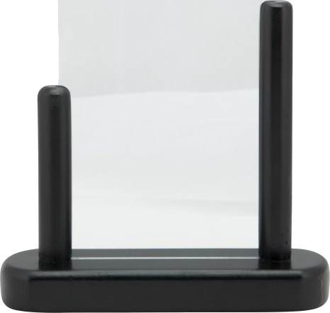 Securit® A6 Display Ramme I Massivt Sort Træ
