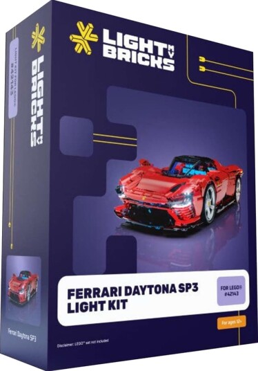 Light My Bricks Ferrari Daytona SP3 lyssett