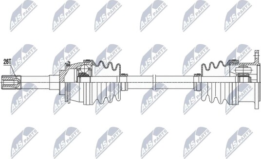 NTY NPW SU 056 Drivaksel NTY NPW SU 056 Drivaksel