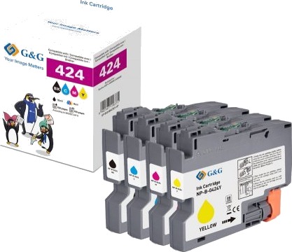G&G GP B424BKCMY 4P kompatible blekkpatroner BK/C/M/Y G&G GP B424BKCMY 4P kompatible blekkpatroner BK/C/M/Y