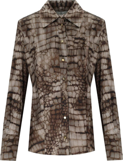 Elisabetta Franchi Dame Bluser & Skjorter Brun L,