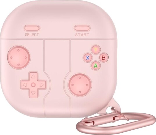 Silikonetui i retro gaming-stil til Samsung Galaxy Buds Core - Rosa