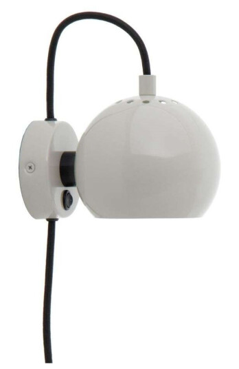 Frandsen BALL WALL LAMP - PALE GREY GLOSSY Frandsen BALL WALL LAMP - PALE GREY GLOSSY