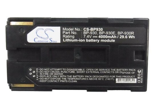 Cameron Sino Batteri til Canon G1000 / E2 / V75Hi