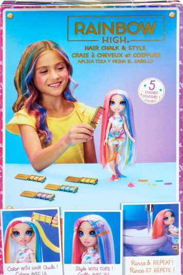 Rainbow High Rainbow High Hair Play Doll- Amaya (Rainbow) - Multi/patterned - ONE SIZE