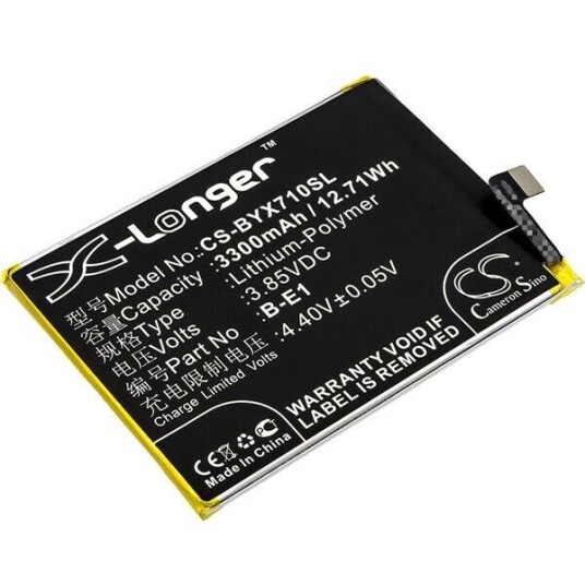 BBK Batteri (3300 mAh 3.85 V, Sort) passende til BBK Y71 Dual SIM TD-LTE BBK Batteri (3300 mAh 3.85 V, Sort) passende til BBK Y71 Dual SIM TD-LTE