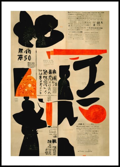 Vibrant Calligraphy Plakat / 30x40