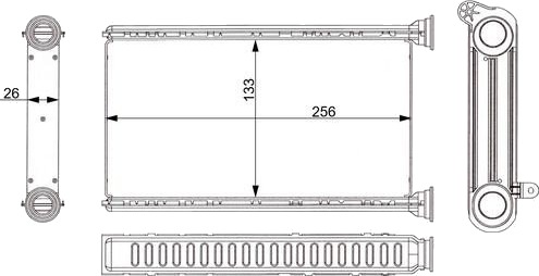 MAHLE AH 377 000S Varmeapparat register