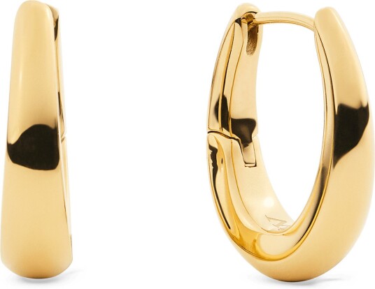 Gold Earrings Flow Earring 20mm | DW