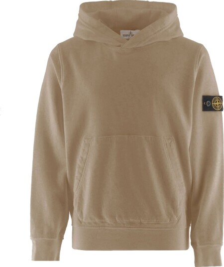 Stone Island Hettegenser Ørken m. Logo Stone Island 10 år 140 Hettegenser Brun