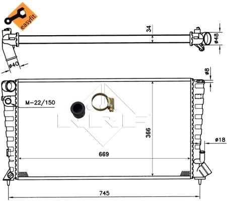 Radiator NRF 509510 Radiator NRF 509510