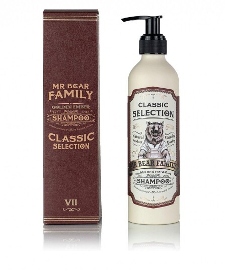 Mr Bear Family Golden Ember Sjampo 250 ml - Vegansk og Fuktighetsgivende Mr Bear Family Golden Ember Sjampo 250 ml - Vegansk og Fuktighetsgivende