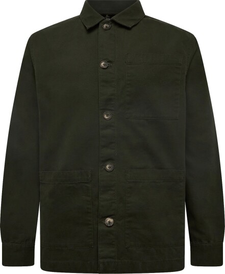 Barbour Barbour Tartan Trimmed Washed Overshirt Khaki green M