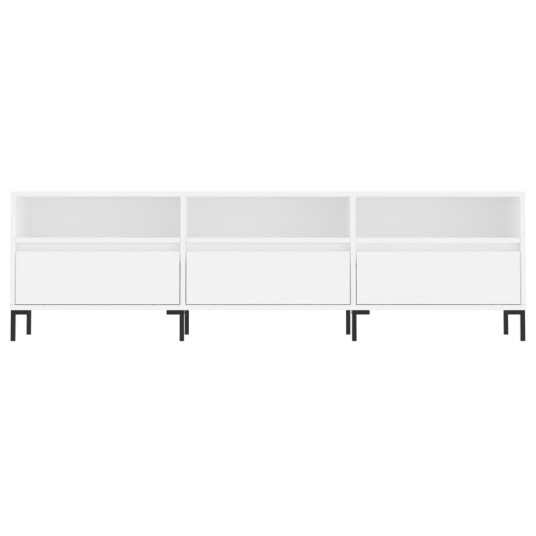 vidaXL TV-benk hvit 150x30x44,5 cm konstruert tre 8720845875114